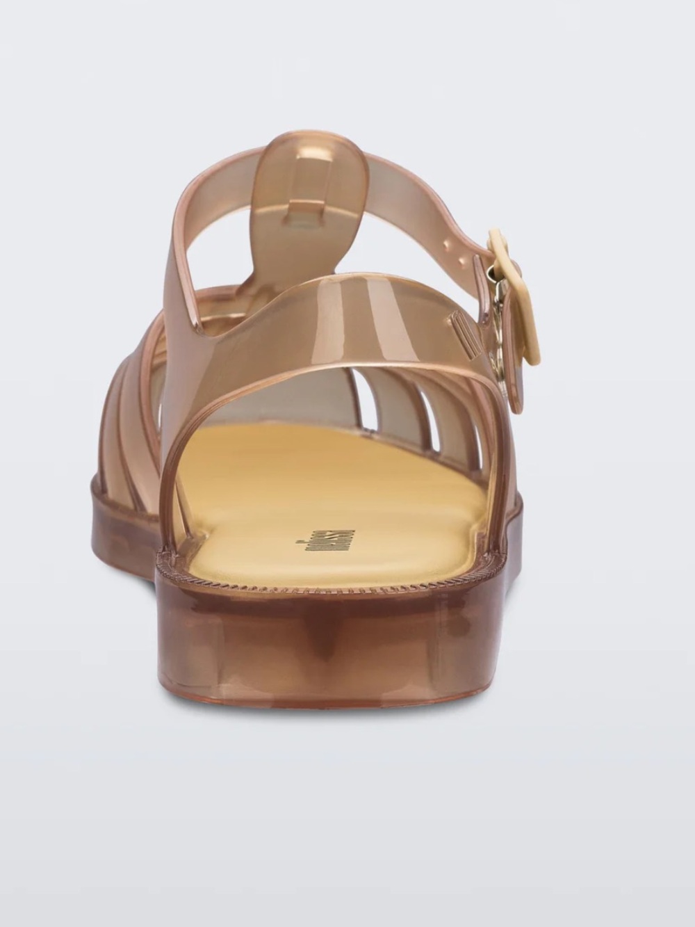 Melissa Possession Transparent Jelly Sandals in Amber 11 NEW - Picture 3 of 8
